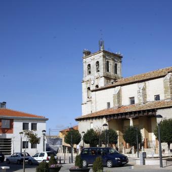 Panorámica iglesia Santa Cruz, Grijota Panorámica iglesia Santa Cruz