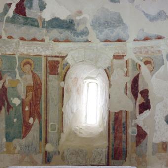 Pinturas ábside de la Ermita de San Pelayo