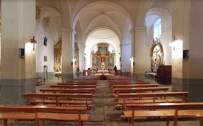 Interior de la Iglesia de San Sebastián