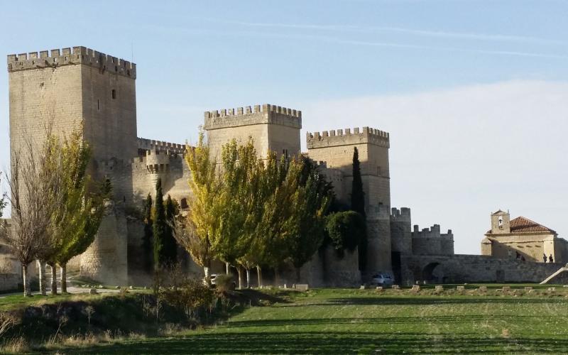 Panorámica del Castillo de Ampudia