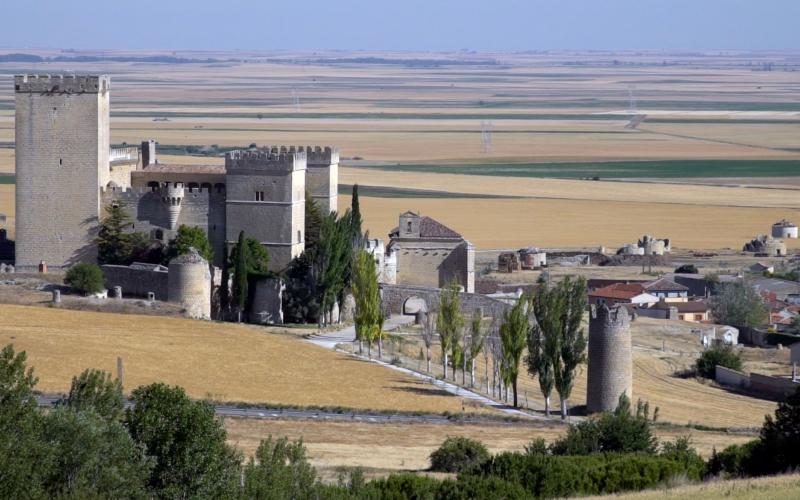 Panorámica del Castillo de Ampudia