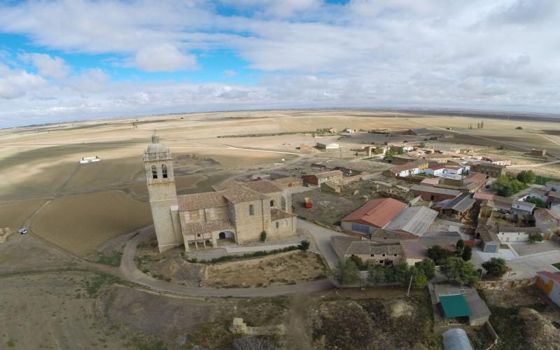 Vista aérea de Baquerín de Campos