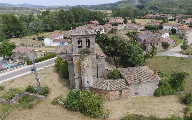 Panorámica iglesia de Barcenilla