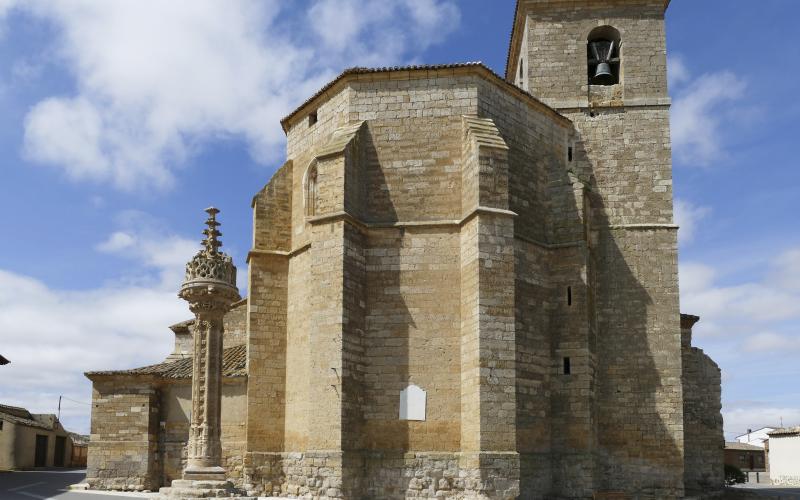 Rollo de justicia e Iglesia de Nuestra Señora de la Asunción, Boadilla del Camino