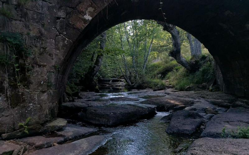 Puente Rojadillo sobre el Río Camesa, Salcedillo