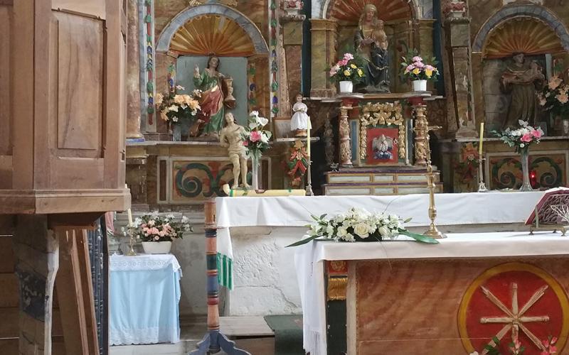 Interior de la Iglesia de Santa Ana