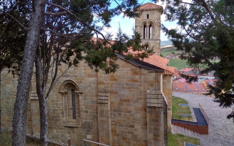 Santa Cecilia entre los árboles