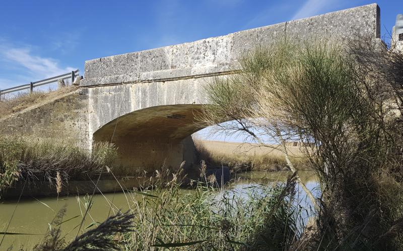 Puente sobre el Canal de Castilla en Fuentes de Nava