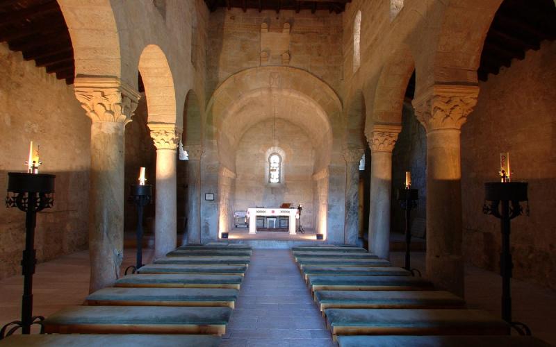 Nave central de San Juan de Baños