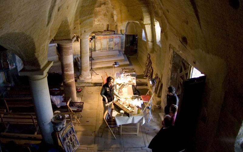 Interior de la iglesia desde lo alto del coro