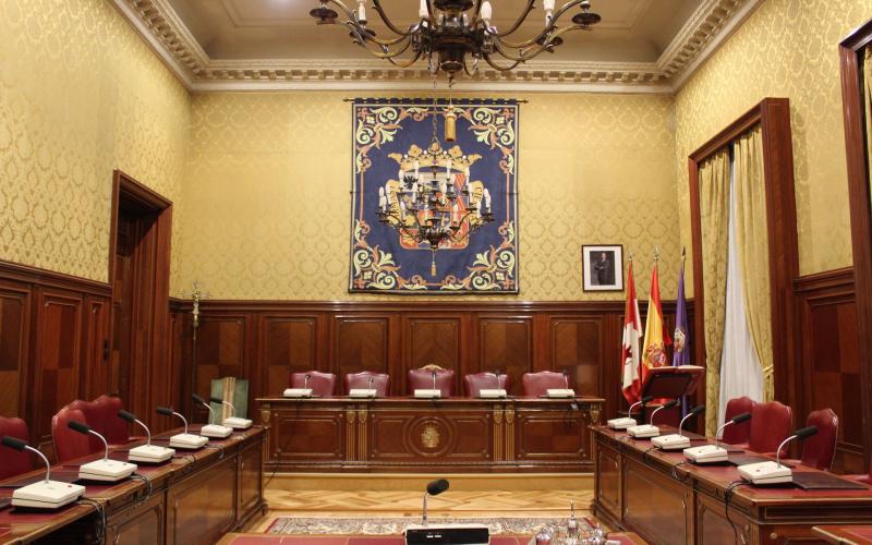 Salón de Plenos del Palacio de la Diputación de Palencia