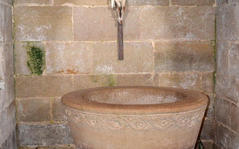 Pila bautismal de la Iglesia de Nuestra Señora de la Asunción