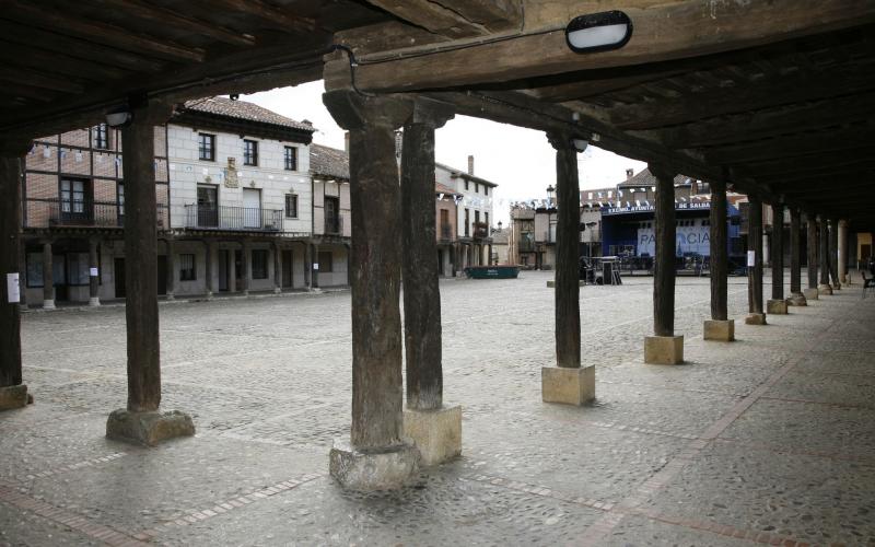 Soportales de la Plaza Vieja de Saldaña