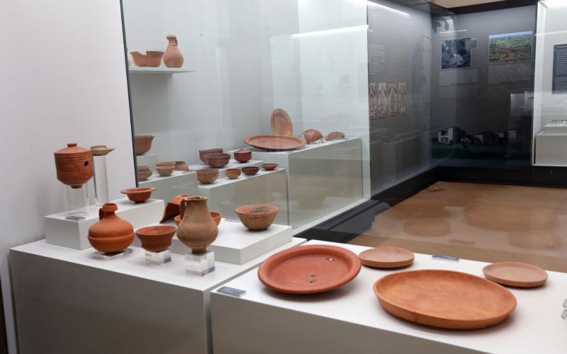 imagen interior del Museo de la Olmeda en Saldaña