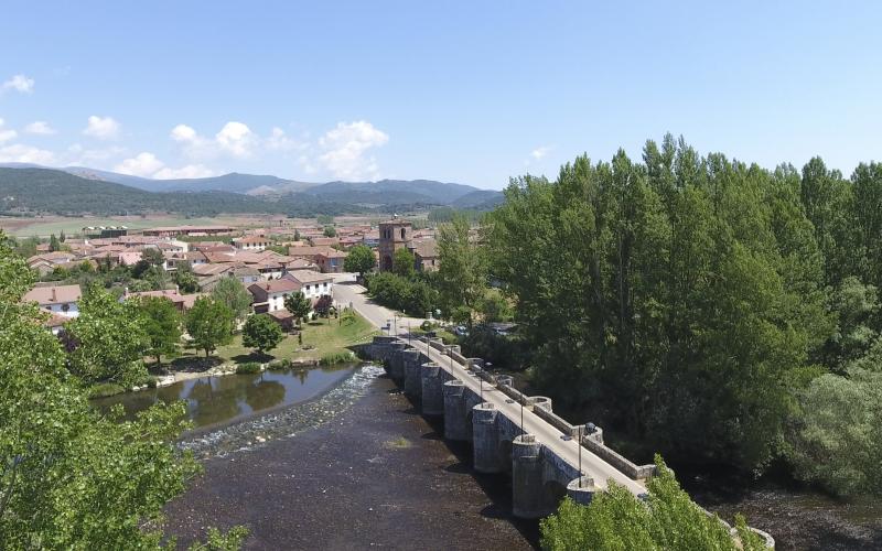 Panorámica de Salinas de Pisuerga