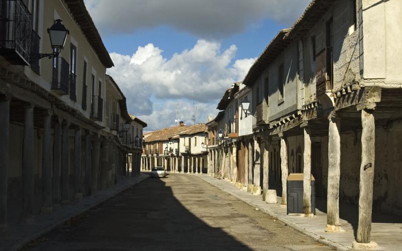 Detalle de las calles soportaladas a ambos lados