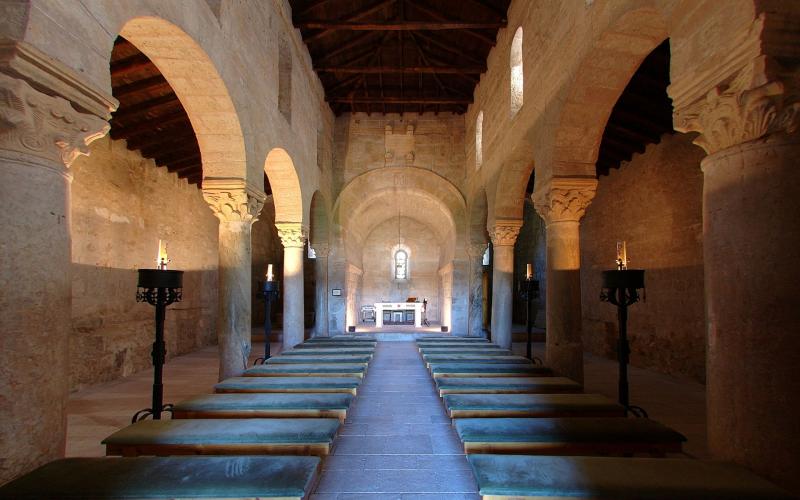 Nave central de San Juan de Baños